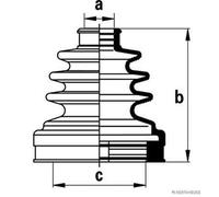 Jakoparts Manicotto Asse Interno per Mitsubishi Space Nissan Almera Micra