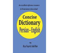 Jalal Daie Reza Nazari Persian - English Concise Dictionary (Tascabile)