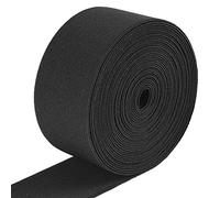 Jalan 6 m x 5 cm Bande Elastiche di Tratto Forte, Cinturino Elastico Spool per Cucito a Maglia, Artigianato Fai da Te, Nero