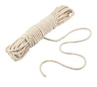 Jalan Corda Macrame 6mm x 20m, Fili Macrame Filo Macrame Beige, Macrame Corda di Cotone Filo Corda per Decorazioni Naturale, Macrame Corda per Parete Tende Arcobaleno Macrame Arazzo Decorazioni