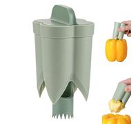 Jalapeno - Strumento per rimuovere il torsolo di peperoni campani, facile da usare, 2 in 1, per tagliare e rimuovere rapidamente il torsolo di peperoni