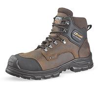 Jallatte - Chaussures de sécurité hautes marron et noire JALFIR SAS S3 CI AN SRC 44 Marron / Noir