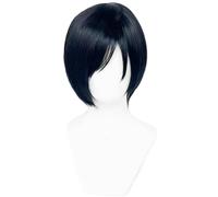 JALopy Anime Parrucca Resident Evil Mikasa ADA Wong Cosplay Parrucca,Short Black Parrucche,Halloween Parrucca,per Carnevale Natale,Parrucca Quotidiana