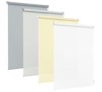 Jalousiescout Tenda a rullo senza foratura, tenda a rullo a morsetto traslucida, protezione dal sole, protezione dagli sguardi indiscreti, 60 x 100 cm (BxH), Creme