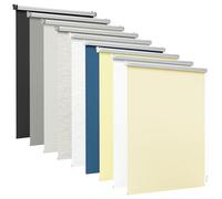 Jalousiescout Tenda a rullo termica Klemmfix senza fori, Tenda a rullo oscurante con rivestimento isolante, Protezione contro il sole, protezione dagli sguardi, 42,5 x 100 cm, Bianco