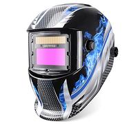 JALUWELD Maschera Saldatura Automatica,Energia Solare Casco per Saldatore Auto-oscurante Gamma di Tonalità Regolabile 4/9-13
