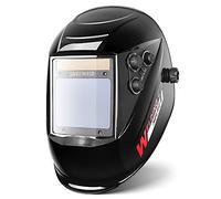 JALUWELD Maschera Saldatura Automatica,Energia Solare Casco per Saldatore Auto-oscurante Gamma di Tonalità Regolabile 4/5-9/9-13 (Nero-Q108)