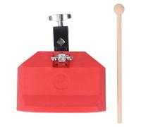 Jam Block Musical Percussion Instrument, Latin Drum Instrument, Hard Plastic Jam Block with Bright Crisp Sound and Mounting Bracket for Cowbell Stand, Includes Beech Wood Drumstick