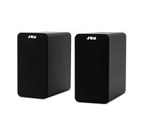 JAM Bluetooth Due Casse da Scaffale, Compatte, Alimentate a Rete, Ingresso AUX, per Giradischi Wireless, Driver 4", Amplificatori Alta Definizione, Bassi Più Ricchi, Acustica Più Nitida, Neri