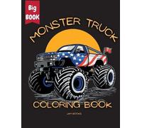 Jam Books Monster Truck Mania Coloring Book for Kids (Tascabile)