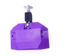 Jam Drum Block Latin Percussion Musical Instrument Plastic With 3 Sided Mount Medium Pitch(Purple)