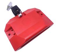 Jam Drum Block Latin Percussion Musical Instrument Plastic With 3 Sided Mount Medium Pitch(Red)
