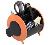 JAM Paper Desk Organizer Supply Set - 5 x 5 x 5 - Rotondo - Arancione - Venduto singolarmente