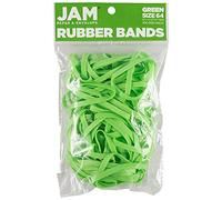JAM PAPER Elastici durevoli - Misura 64 - Elastici multiuso verdi - Confezione da 100 pezzi