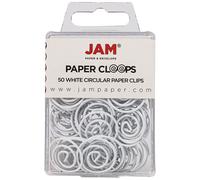 JAM PAPER Fermagli circolari - Fermagli rotondi - Bianco - 50/Confezione