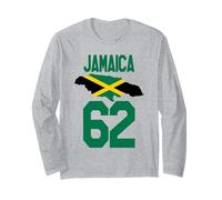Jamaica 62 Jamaican Independence Flag Maglia a Manica