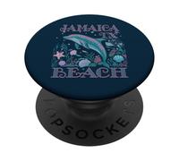 JAMAICA BEACH TX DOLPHIN SOUVENIR DA SPIAGGIA COLORATO PopSockets PopGrip Adesivo