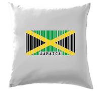 Jamaica Codice a Barre Stile Bandiera - Cuscino - Giamaicano Paese Kingston