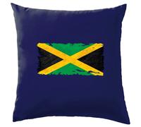 Jamaica Grunge Stile Bandiera - Cuscino - Giamaicano Love Kingston Città