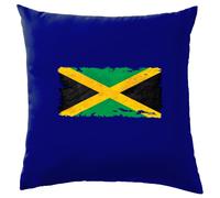 Jamaica Grunge Stile Bandiera - Cuscino - Giamaicano Love Kingston Città