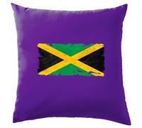 Jamaica Grunge Stile Bandiera - Cuscino - Giamaicano Love Kingston Città