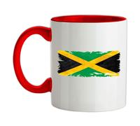 Jamaica Grunge Stile Bandiera - Tazza IN Ceramica - Giamaicano Love Kingston