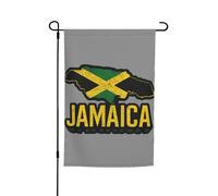Jamaica Map Outline Print 30,5 x 45,7 cm portico tutte le stagioni bandiere all'aperto decorazione cortile bandiera patio decorazione cortile