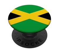 Jamaica Patriotism Inspired Jamaican Flag Design PopSockets PopGrip Adesivo