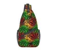 Jamaica Rastafarian Leaf-13 Jamaica Rastafarian Leaf Zaino a tracolla Borsa a tracolla Borsa a tracolla per palestra Ciclismo Viaggio Escursionismo Zaino per uomo Donna