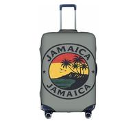 Jamaica Tropic-standard-scale-4_00x, copertura decorativa per bagagli da viaggio, con cerniera nascosta, antigraffio, antipolvere, bianco, Large