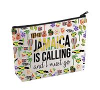 Jamaica Vacation Makeup Bag Jamaica Lovers Cosmetic Bag Giamaica Regalo di viaggio Ragazze Regalo di viaggio Giamaica Souvenir Regalo per viaggiatori, Giamaica., No