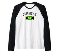 Jamaican Flag Jamaica Caribbean Soca Carnival Maglia con Maniche Raglan