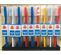 Jamaican Ole Time Wisdom - Spazzolino da denti, 12 pezzi, colori assortiti
