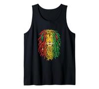 Jamaican Wild Lion Hears Reggae Music with Jamaica Colorfuls Canotta