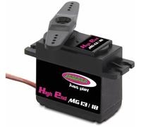 Jamara 033216-Servo High End 1318 MG - Cuscinetti, Trasmissione in metallo, Coppia da 11,8 kg (4,8 V) 0,20 13,1 kg/cm (6,0 V) e V. di rotazione 0,18 Sec, Colore Nero, 33216