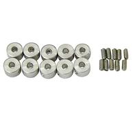 Jamara 177639 - Pinza in Alluminio, 10 Pezzi, 3,2 mm, Multicolore
