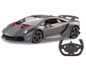 JAMARA 402112 Lamborghini Sesto Elemento 1:14 con Licenza Ufficiale 2,4 GHz, Interno Fedele ai Dettagli, verniciatura Originale, Auto radiocomandata, Grigio