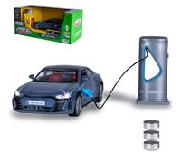 JAMARA 402606 Audi RS e-tron GT Diecast 1:36 con batterie a bottone - Modellino di auto giocattolo per bambini, modello auto in miniatura, regalo per bambini, apertura manuale e chiusura