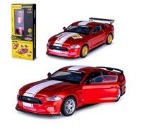 JAMARA 402609 Ford Mustang GT Diecast 1:42 - Modellino di auto giocattolo, per bambini, modello mini veicoli, idea regalo per bambini, apertura manuale e chiusura