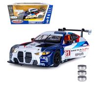 JAMARA 402625 BMW M4 GT3 Diecast 1:24 con batterie a bottone - Modellino auto giocattolo per bambini, modello auto in miniatura, idea regalo per bambini, apertura manuale e chiusura