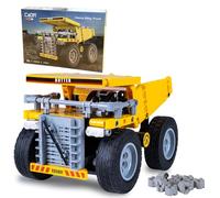 JAMARA 402852 CADA 402852 Bricks, veicoli da cantiere a partire dagli 8 anni, giocattolo per bambini, idea regalo per bambini, veicolo in blocchi di bloccaggio, ribaltabile manuale