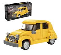 JAMARA 402879 CADA Citroën 2CV 1:24 Mattoni, modellino di auto giocattolo, auto da corsa sportiva per bambini dagli 8 anni, idea regalo per ragazzi e ragazze, design dettagliato, manuale portellone