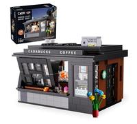 JAMARA 402884 CADA Coffee House Bricks - dai 14 anni in su, tecnica per ragazzi e ragazze, idea regalo, set di mattoncini a morsetto, kit con luce LED, design curato nei dettagli