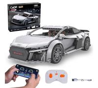 JAMARA 402898 CADA Audi R8 Coupé 1:14, 2,4 GHz Bricks, modellino auto, auto da corsa, auto sportiva per bambini dai 6 anni, radiocomandata, idea regalo, doppia modalità, fedele ai dettagli
