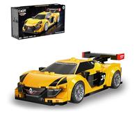 JAMARA 402909 CADA Renault Sport RS.01, scala 1:24, mattoncini gialli, modellino auto da corsa, giocattolo per bambini dai 8 anni in su, idea regalo