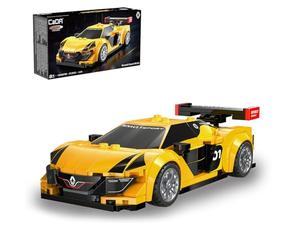 JAMARA 402909 CADA Renault Sport RS.01, scala 1:24, mattoncini gialli, modellino auto da corsa, giocattolo per bambini dai 8 anni in su, idea regalo