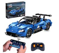 JAMARA 402936 CADA Maserati GT2 1:14 2,4 GHz mattoncini blu, telecomandato tramite app, 549 pezzi, giocattolo tecnico per bambini, idea regalo per ragazzi dai 6 anni in su