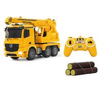 Jamara 404950 - Gru Pesante Mercedes Arocs, Scala 1:20, 2,4Ghz, Giallo
