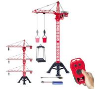 JAMARA 406321 Gru a Torre Girevole Kutter XL 99 IR - Gru Giocattolo Telecomandata, Modello da Costruzione, Ruota a 360°, Con Gancio e Carrello Sollevabile e Abbassabile, Regalo per Bambini