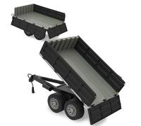 JAMARA 423282 ribaltabile nero per trattore RC 1:16 - Accessori agricoli, allegato, plug RC, idea regalo per bambini, piano di carico Manuel su/giù, plastica robusta